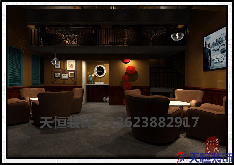 洛陽裝修案例洛陽西苑公園西元酒吧天恒裝飾設(shè)計施工效果圖