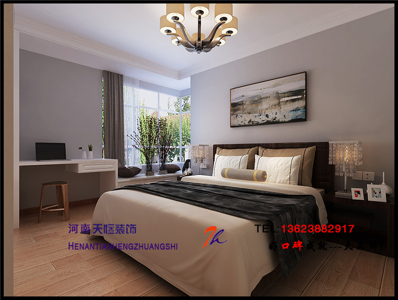 洛陽裝飾公司優(yōu)秀設(shè)計(jì)師之棕櫚泉110平
