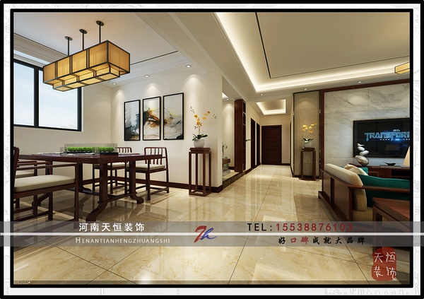 洛陽(yáng)裝修案例【天恒裝飾】建業(yè)桂園（東方，宜韻）中式設(shè)計(jì)欣賞